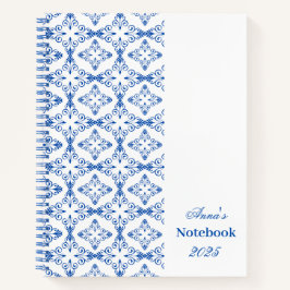 Personalisiert dunkelblaues VektordesignNotebook Notizbuch