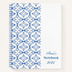 Personalisiert dunkelblaues VektordesignNotebook Notizbuch