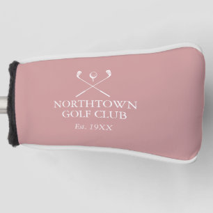 Personalisiert Dusty Rose Pink Golf Club Name Golf Headcover