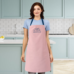 Personalisiert Editable Colors Elegante Script Mrs Schürze