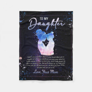 Personalisiert ein Brief an meine Tochter, Blanket Fleecedecke