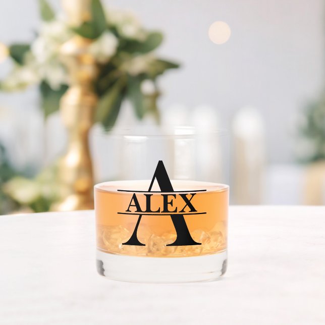 Personalisiert ein Namensgeschenk für seinen Vater Whiskyglas (Insitu (Hochzeit))