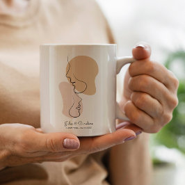 Personalisiert, eine Linie, Liebe, Boho, Arabisch Kaffeetasse
