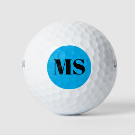 Personalisiert-Einfache Monogramm-Modernität Golfball
