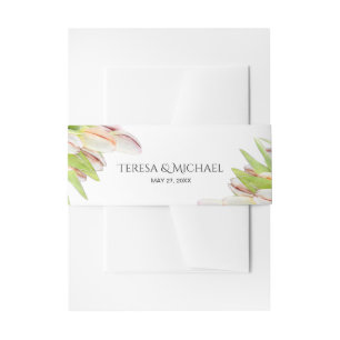 Personalisiert, elegant, einladend für Hochzeiten Einladungsbanderole