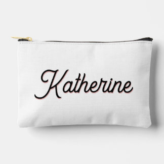 Personalisiert Elegant Moderne Typografie Zubehörtasche