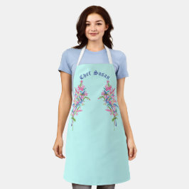 Personalisiert Elegant Weiblich, botanisch Schürze