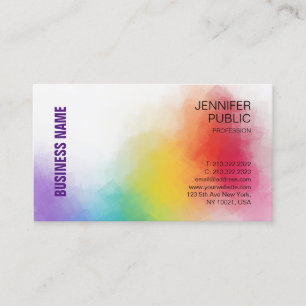 Personalisiert Elegante Farben Moderne Beruflich Visitenkarte