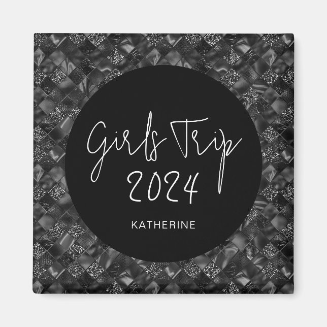 Personalisiert Elegante Girls Tour Imitate Glitzer Magnet (Vorne)