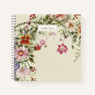 Personalisiert Elegante Wasserfarben Notizbuch