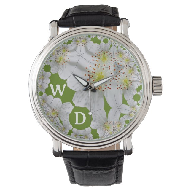 Personalisiert Elegante Wine tasting in der Blume  Armbanduhr (Vorderseite)