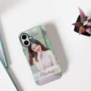 Personalisiert Elegantes Modernes Foto iPhone 16 Plus Hülle