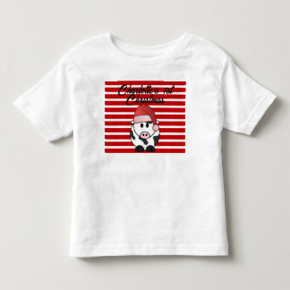 Personalisiert Elephant 1. Weihnachtsmädchen Red Kleinkind T-shirt