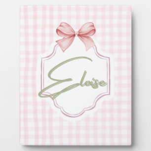 Personalisiert Eloise Baby Girl Kinderzimmer Bow&G Fotoplatte