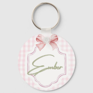 Personalisiert Ember Baby Girl Kinderzimmer Bow&Gi Schlüsselanhänger