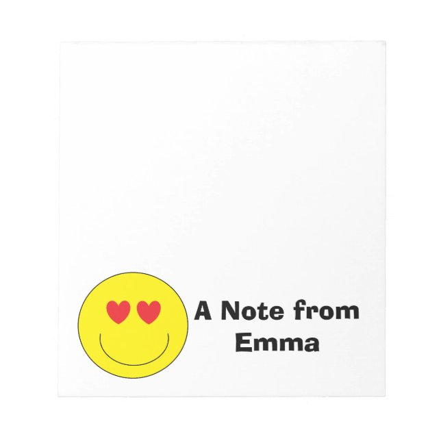 Personalisiert Emoji Notepad Notizblock (Vorderseite)