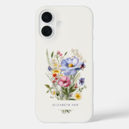 Personalisiert English Garden Bouquet iPhone 16 Hülle