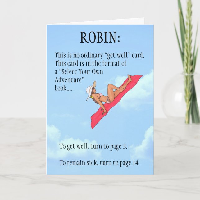 Personalisiert erhalten Sie wohle Karte (Vorderseite)