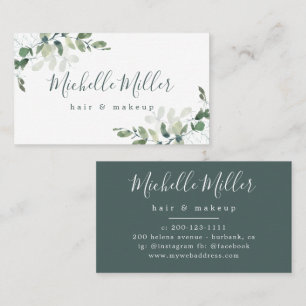 Personalisiert Eukalyptus Greenery Visitenkarte