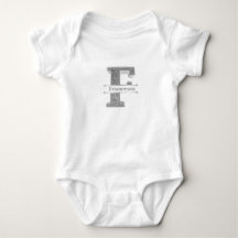 Personalisiert F Initial Silver Monogram Ihr Name
