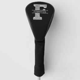 Personalisiert F Initial Silver Monogram Ihr Name Golf Headcover