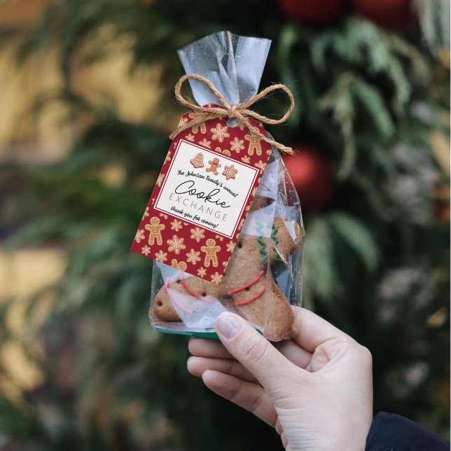 Personalisiert Favor Tag Weihnachts-Cookie-Exchang Geschenkanhänger (Von Creator hochgeladen)