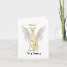 Personalisiert Fawn Greyhound Beileid Memorial