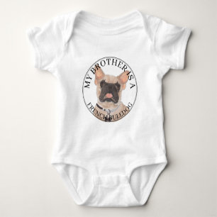 Personalisiert Fawn Masked French Bulldog Baby Strampler
