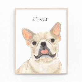 Personalisiert Fawn Tan Frenchie French Bulldog Ar Fotodruck