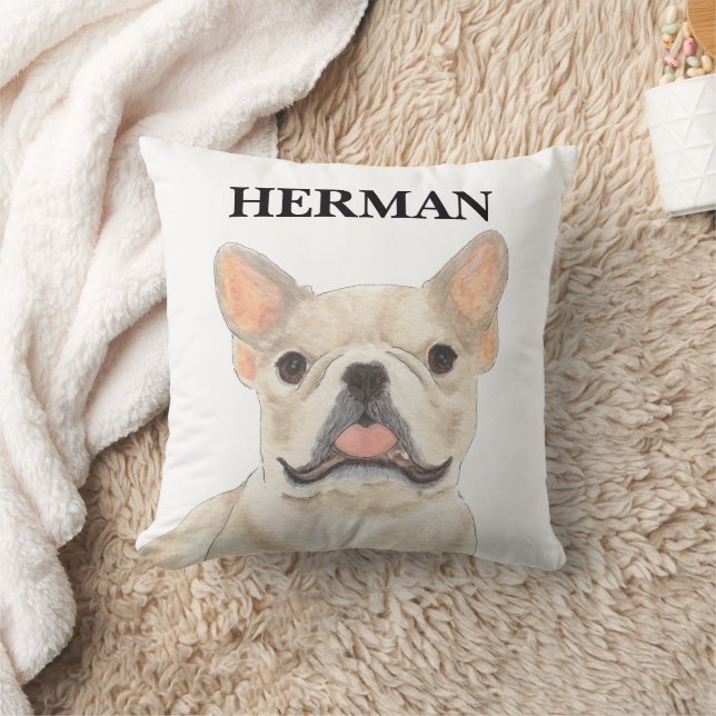 Personalisiert Fawn Tan Frenchie French Bulldog Kissen (Decke)