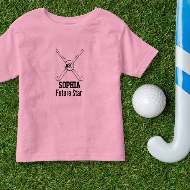 Personalisiert Field Hockey Team Name Jersey Numme Kleinkind T-shirt (Von Creator hochgeladen)