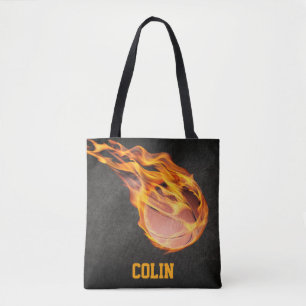 Personalisiert Fiery Basketball Tasche