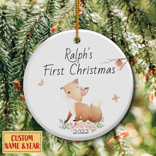 Personalisiert First, Baby's First Christmas Keramik Ornament (Von Creator hochgeladen)