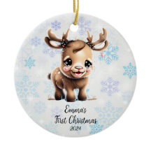 Personalisiert First Christmas Baby Rentier