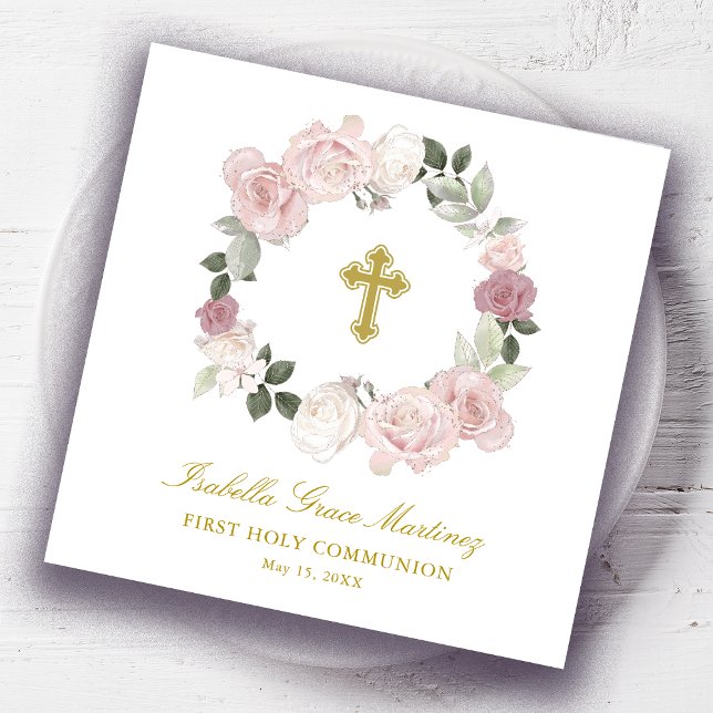 Personalisiert First Holy Communion Cocktail Napki Serviette (Von Creator hochgeladen)