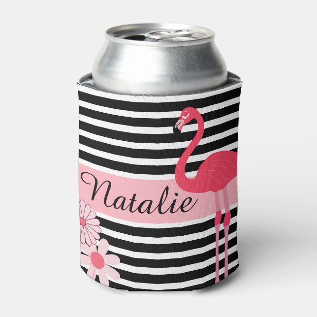 Personalisiert Flamingo Dosenkühler (Kanne Vorderseite)