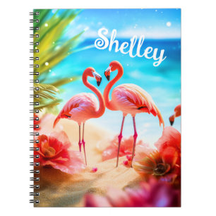 Personalisiert Flamingo Themed Notebook Notizblock