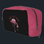 Personalisiert Flamingo Wine Drinker Gag Waschbeutel<br><div class="desc">Niedlicher personalisierter Flamingo Gag Brauch. Fügen Sie Ihren Namen oder Ihre Nachricht hinzu,  indem Sie oben auf die Schaltfläche "Personalisieren" klicken</div>