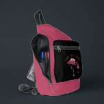 Personalisiert Flamingo Wine Drinker Novelty Crossbody Bag<br><div class="desc">Niedlicher personalisierter Flamingo-Zahnfleischsack. Fügen Sie Ihren Namen oder Ihre Nachricht hinzu,  indem Sie oben auf die Schaltfläche "Personalisieren" klicken</div>