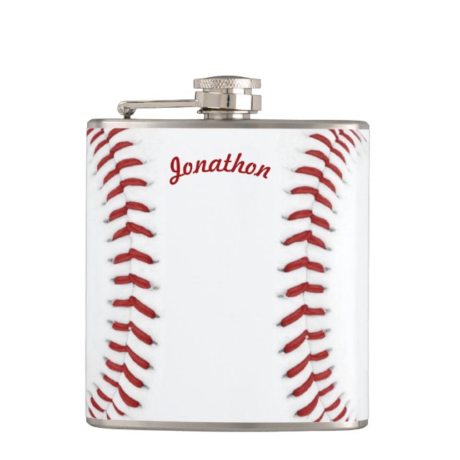 Personalisiert Flask Baseball Flachmann (Vorderseite)