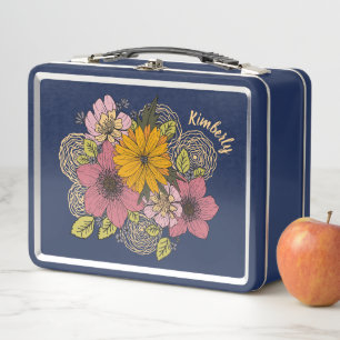 Personalisiert Floral Bouquet Lunchbox