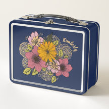 Personalisiert Floral Bouquet Lunchbox