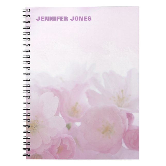 Personalisiert Floral Girly Niedlich Stylish Moder Notizblock (Vorderseite)