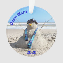 Personalisiert Florida Snowman - Acrylschmuck