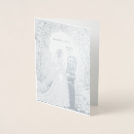 Personalisiert Foil Wedding Card Folienkarte