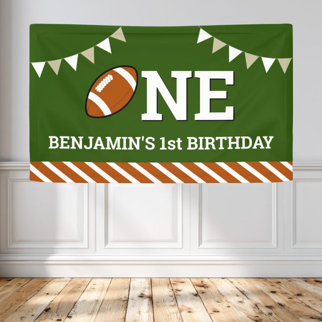 Personalisiert Football 1. Geburtstag Party Banner (Von Creator hochgeladen)
