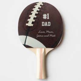 Personalisiert Football #1 Vater Tischtennis Schläger