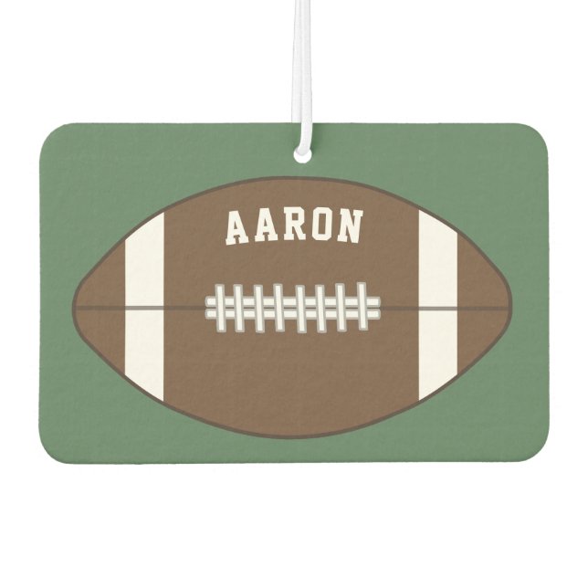Personalisiert Football Air Freshener Autolufterfrischer (Vorderseite)
