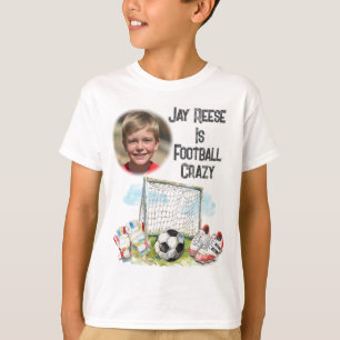 Personalisiert Football Foto T - Shirt