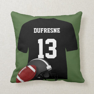 Personalisiert Football Jersey Green Kissen